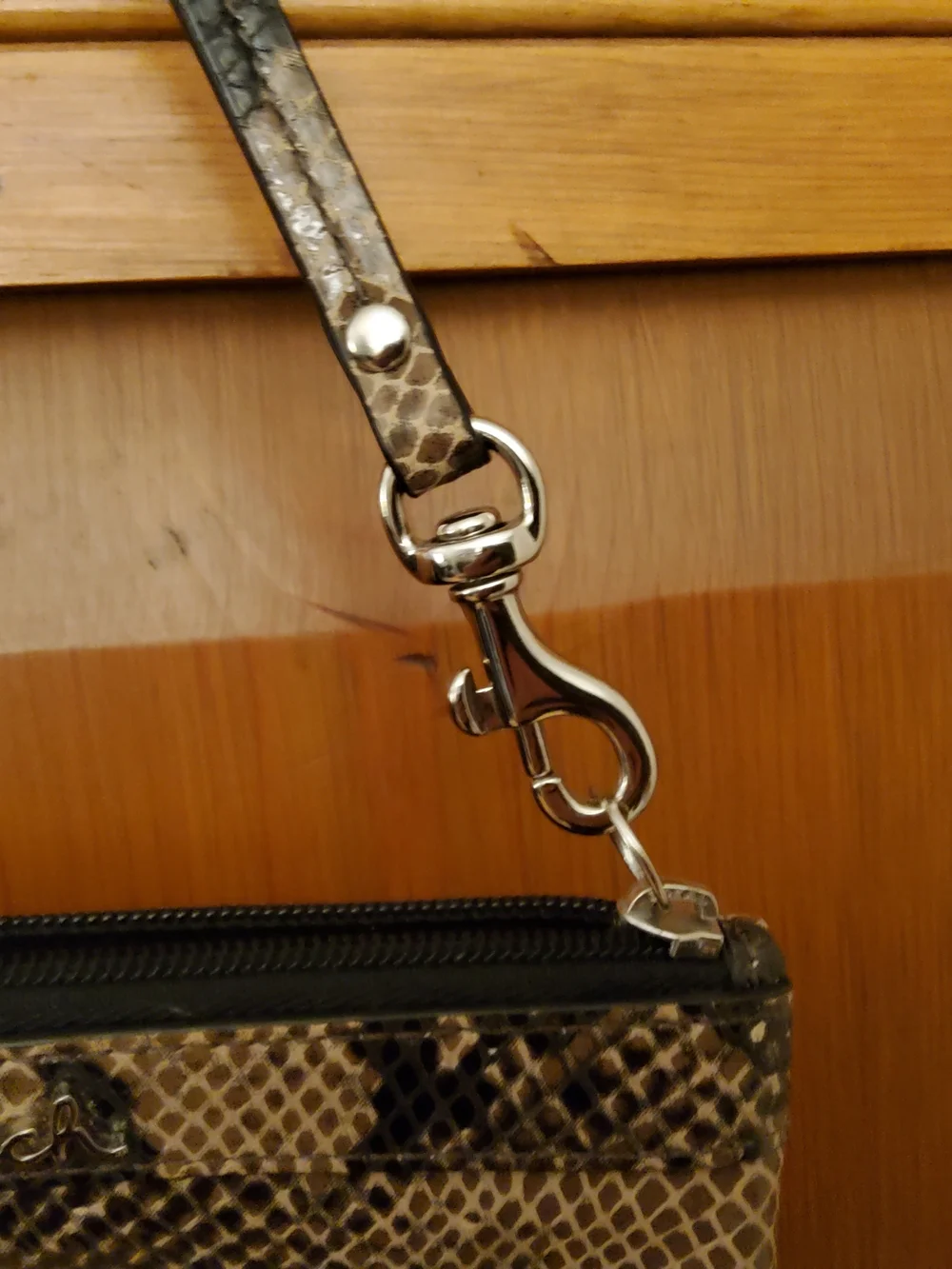 Coach Snake Print Wristlet EUC - Picture 3 of 8